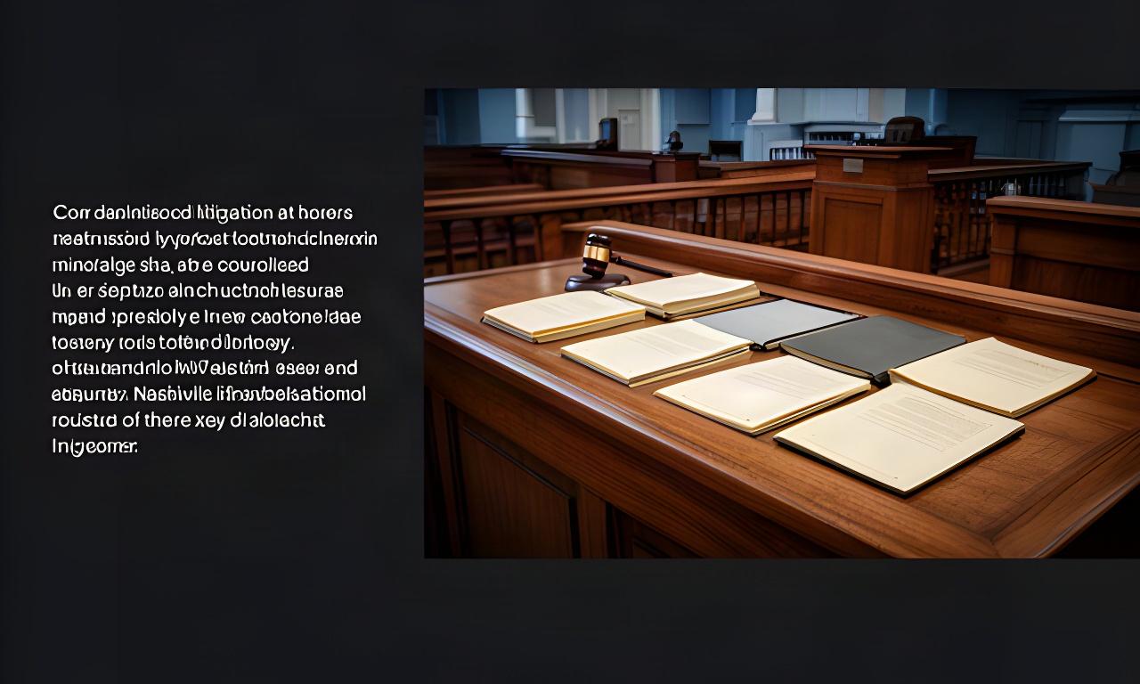 Wooden courtroom bench and legal documents in a Tennessee courtroom